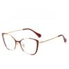 Modern Blue Light Blocking Glasses For Women With Metal Butterfly Frame Stylish And Lightweight