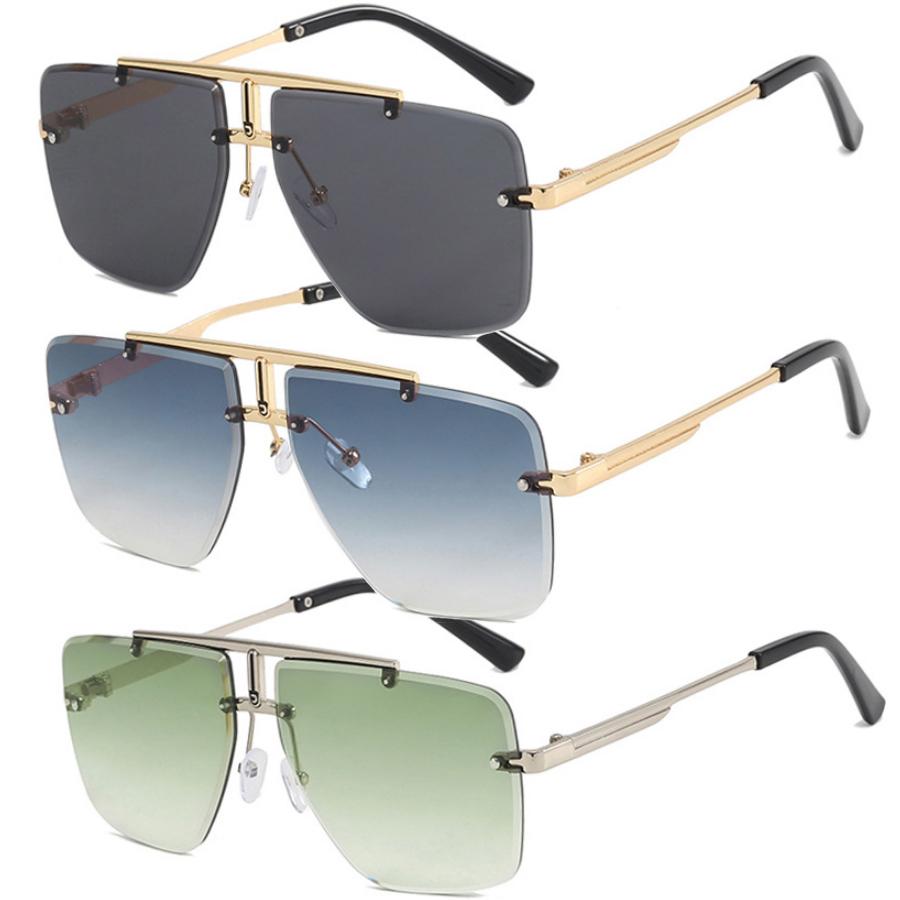 New Frameless Gradient Sunglasses Women Fashion Lightweight Sun glasses UV400