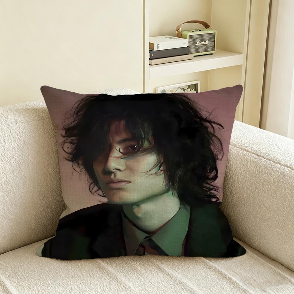 Singer FFujii Kaze Cushion Cover Natural Linen Pillowcase Set AllinOne Decor for Sofa Bedroom Chair