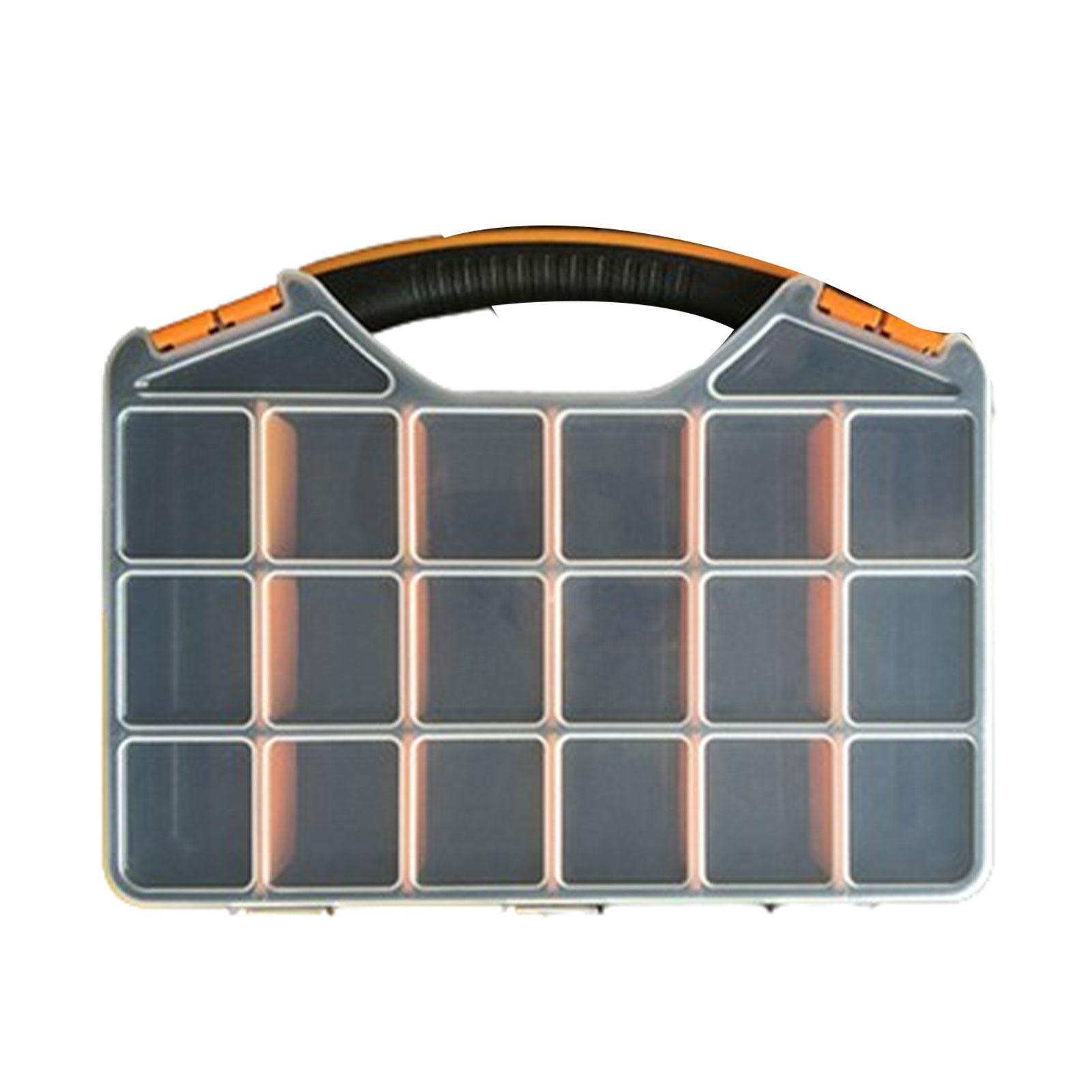 

Пластиковый органайзер для инструментов, удобный для переноски и хорошо организованный съемный ящик для хранения с перегородками 26,7*34,2*6,2 см