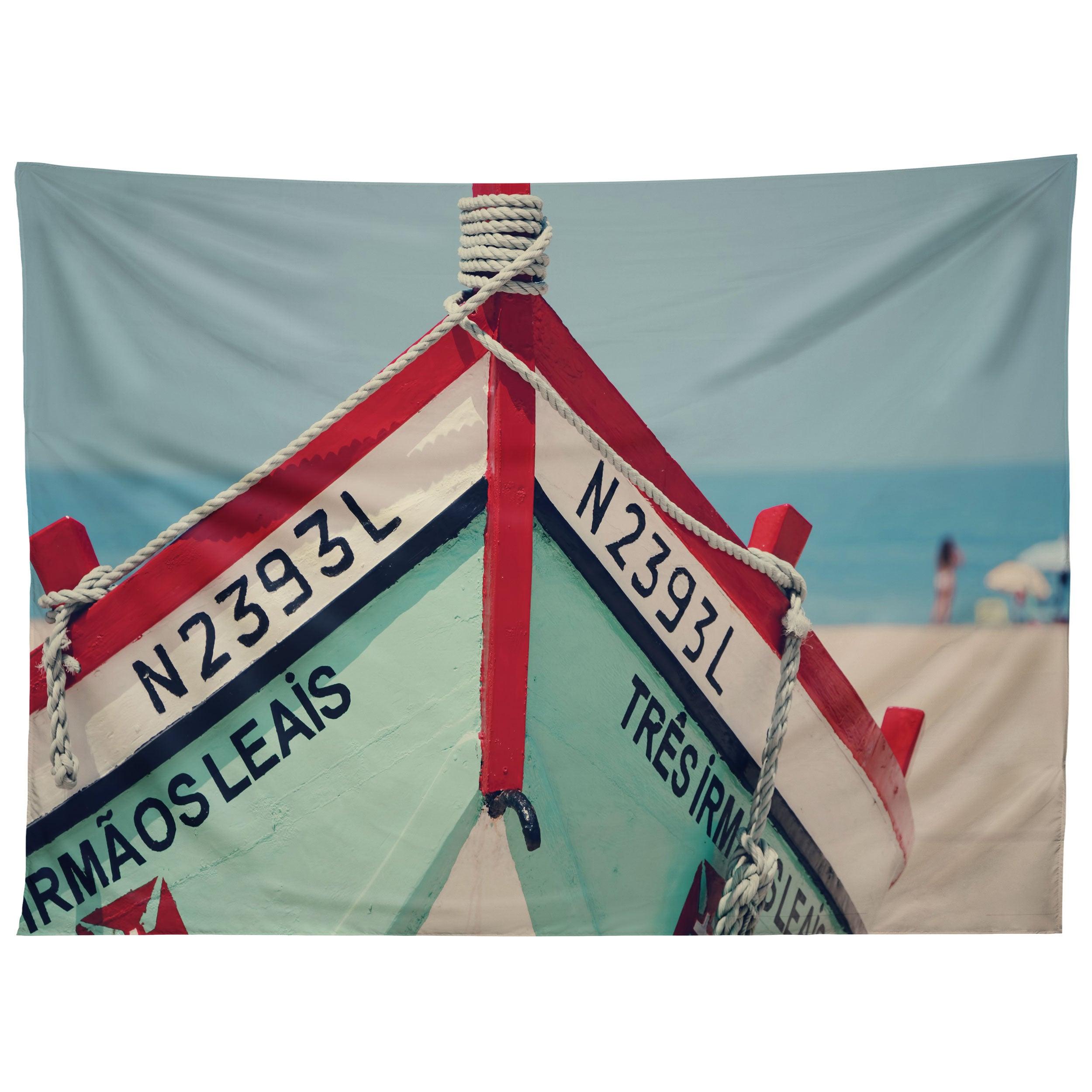 PORTUGUESE FISHING BOAT tapestry 75x100 чёрный