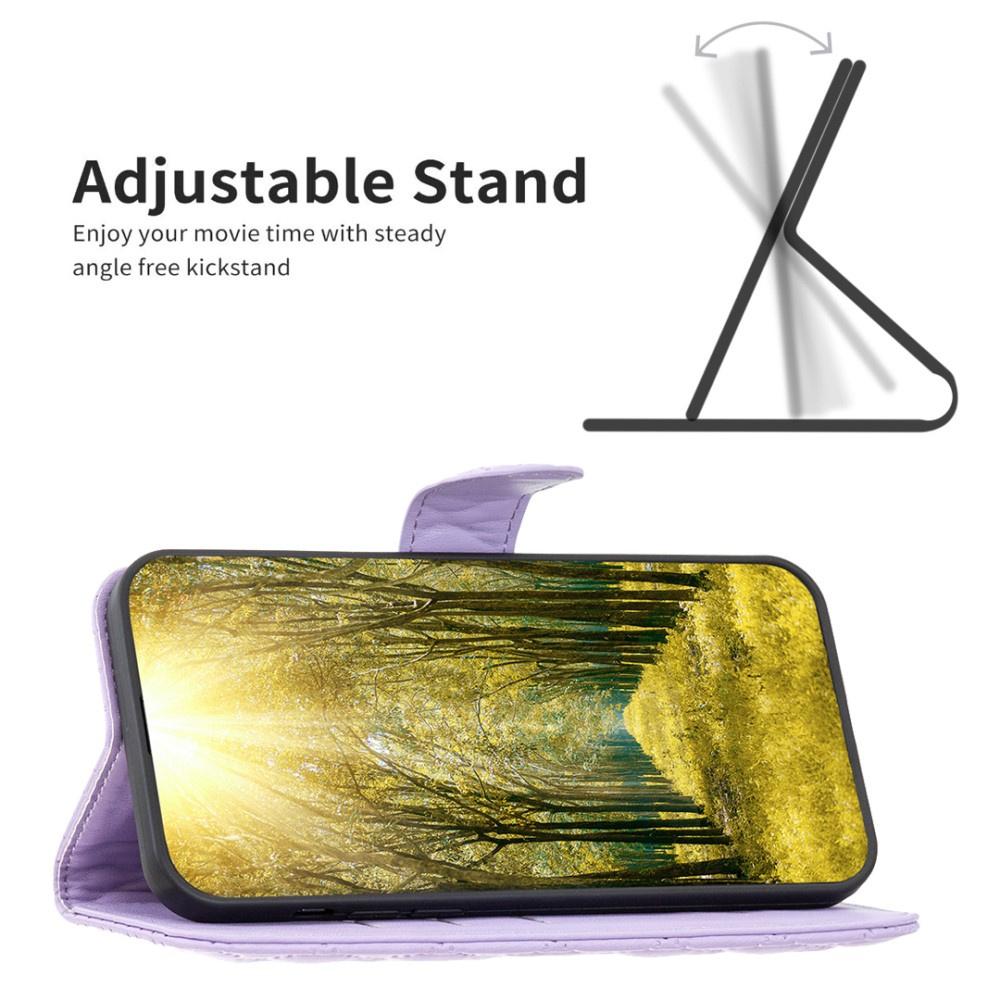Flip Case for Samsung Galaxy A56 5G, Wallet, BINFEN COLOR, Purple
