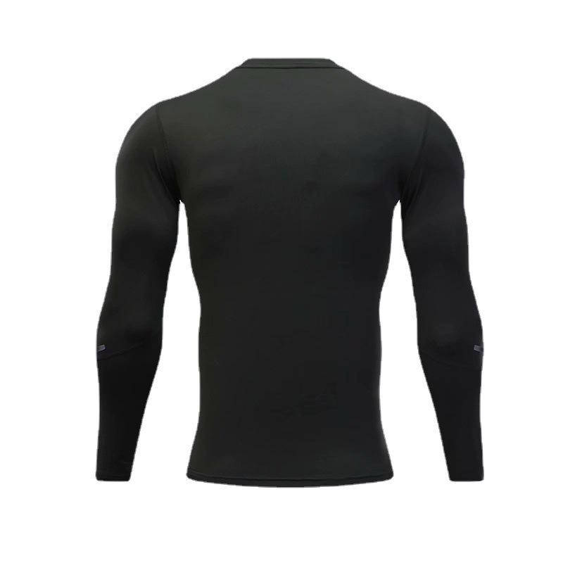 Men's Quick-Dry Compression Long-Sleeve Shirt for Sports Fitness and Training
