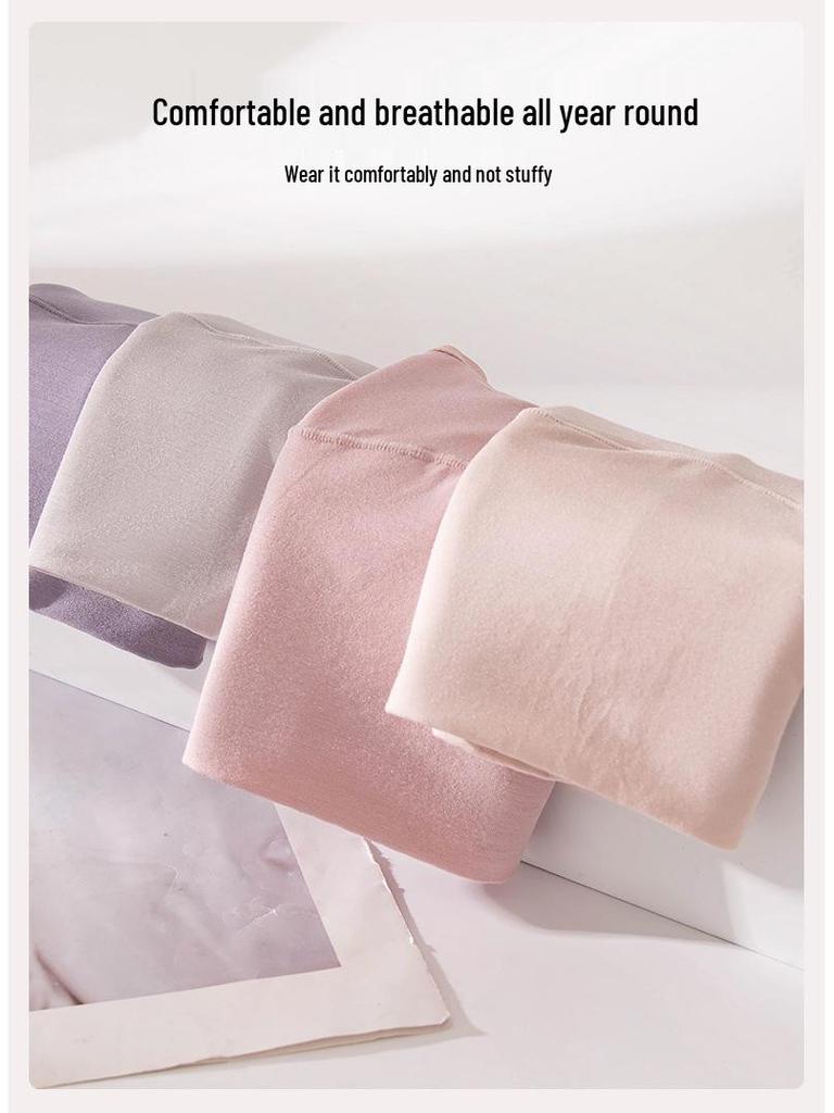 Damen High-Waist Seidenmodal Bauchweg-Slips - Atmungsaktives Hüfthebendes Design