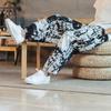 Men's Plus Size Chinese Style Loose Tapered Printed Lantern Pants