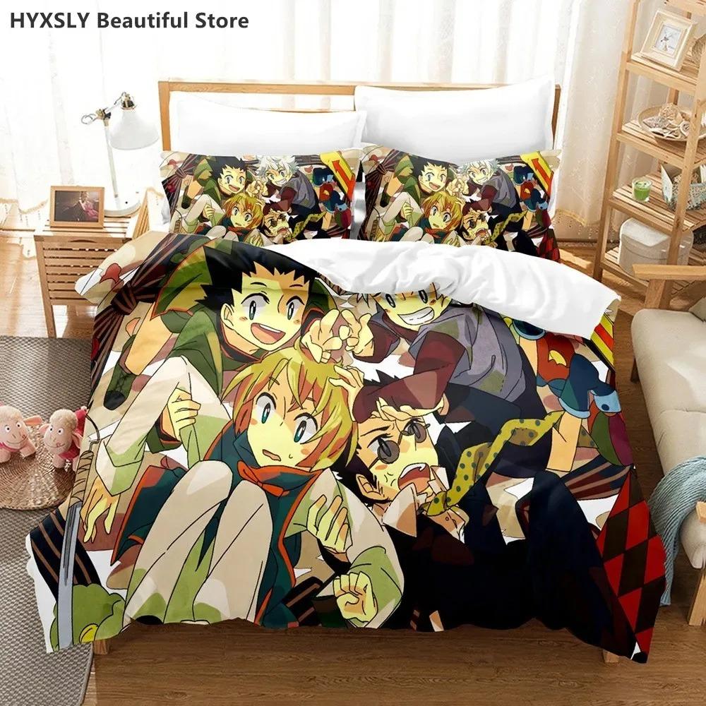 Hunter X Hunter 3D Bedding Set Japanese Anime Twin Queen King Quilt Cover Pillowcases Polyester For Boys