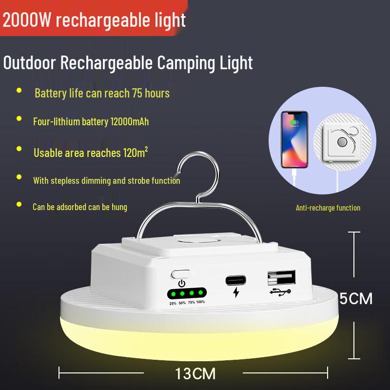 HEIXIE Rechargeable Outdoor Camping & Stall Light