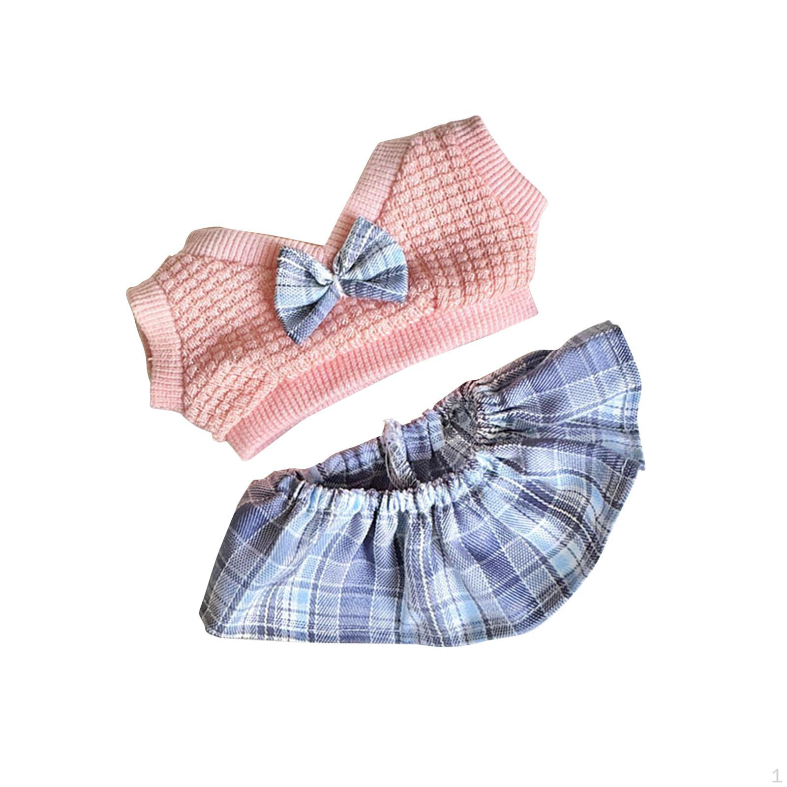 

20 см плюшевая кукольная одежда платье свитер верх съемный коллекционные энтузиасты подарки своими руками Pink Sweater Top