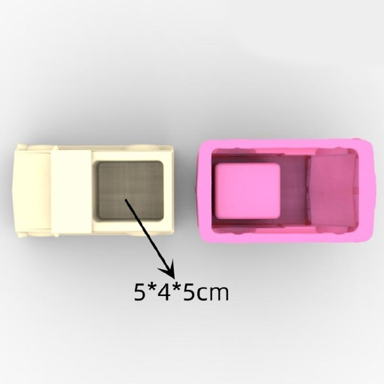 Small Motorcar Concrete Silicone Mold Succulent Flowerpot Cement Plaster Molds