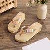 Klapki Damskie Letnie Klapki na Koturnie Klapki Plażowe Modne Wygodne Proste Klapki Klapki Rozmiar 9 Szerokie Damskie