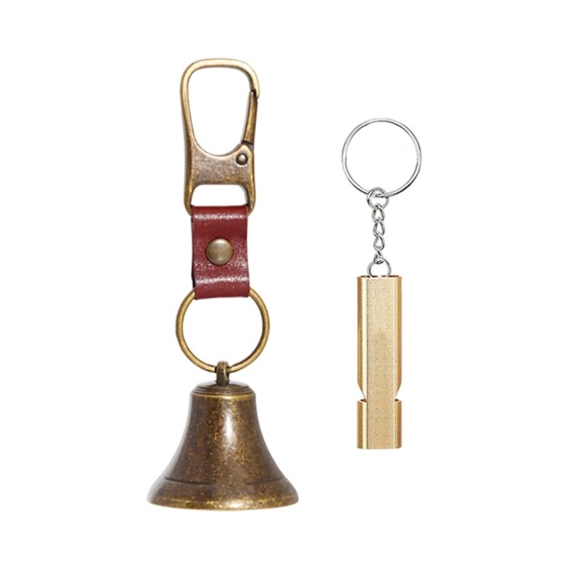 Bear Bell for Outdoor Safety Loud Ringing to Deter Wildlife Easy Clip Attachment Alloy Lightweight Design for Hiking
