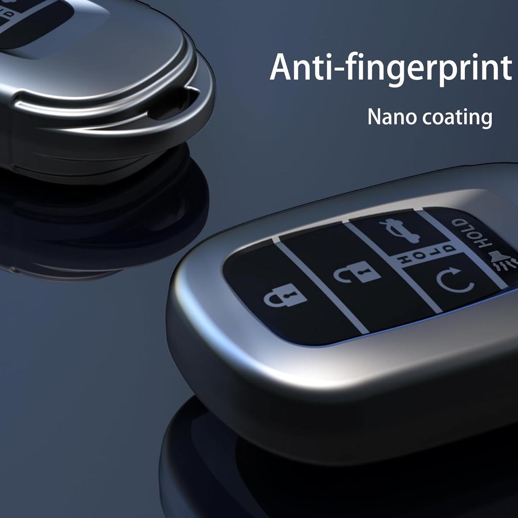 Key Fob Cover with Keychain For 2022 2023 2024 Accord Civic HR-V CR-V Pilot Smart Remote Key Case