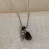 Retro Round Resin Necklace: Versatile, Fashionable High-End Clavicle Chain for Women