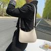 New fashion female bags retro solid color plutonium leather shoulder axillary casual female  bags
