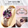 RORIOS Women's Quartz Watch, Cute and Sparkly Analog Watch with 30M Water Resistance, Stainless Steel Band, Perfect for Commuting, Casual Wear, Christ