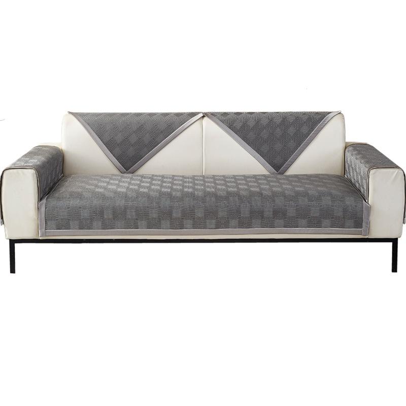Summer Ice Silk Sofa Cushion Light Luxury Mat Seat Cushion Summer Simple Modern High-End Non-Slip Leather Sofa Cover