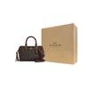 Coach Rowan 18 Classic Logo Tassel Detail Faux Leather Handbag Small Women handbags Walnut Maple-Brown CCF30-IMYF3