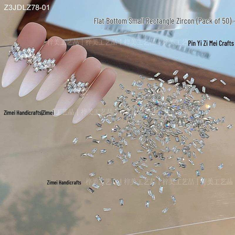 

Super Bright Mini Flatback Rhinestone Nail Art Strip Decoration