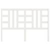 VidaXL Headboard White 126x4x100 Cm Solid Pine Wood 817831