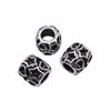 Vintage Floral Pattern Cylinder Beads Antique Style Large Hole Spacers For DIY