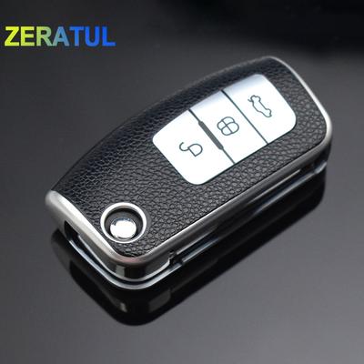 For Ford Fiesta Focus 2 Ecosport Kuga Escape Falcon B-Max C-Max Eco Sport Galaxy Tpu Leather Car Key Case Cover Shell Fob Holder