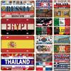 Retro National Flag Decorative Plate Vintage Plaque Metal Sign Wall Decor Art Home For Bar Pub Decor Painting Man Cave Poster