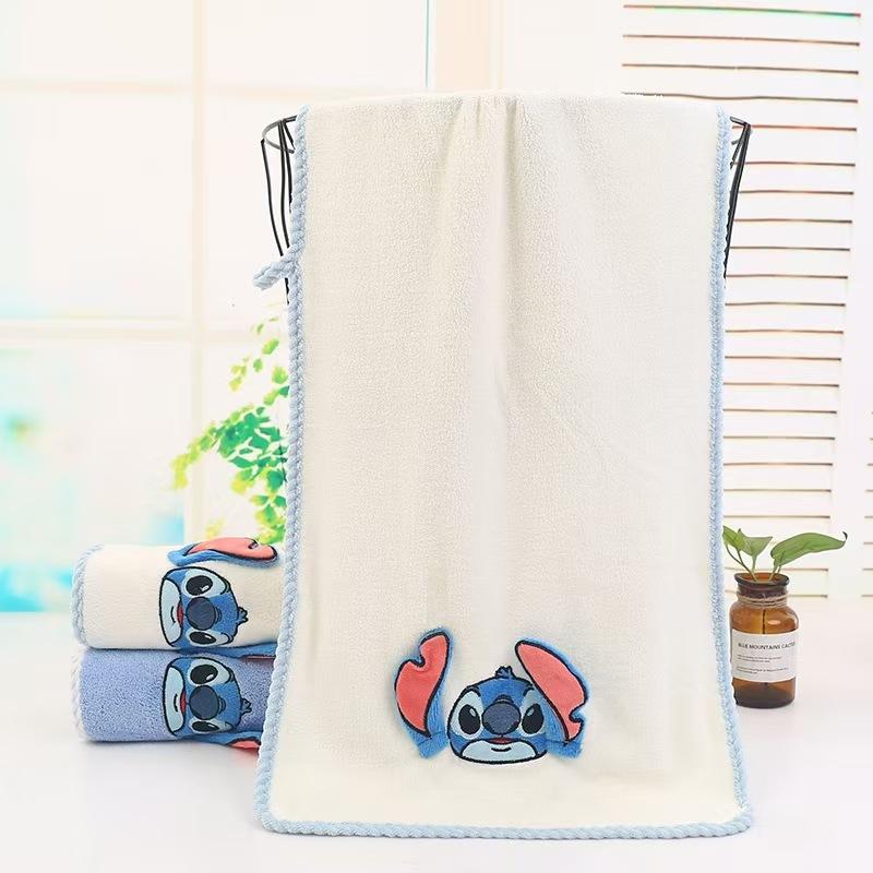 Coral Fleece Cartoon Embroidered Towel Set Stitch Thickened and Enlarged Adult Water Absorption Soft Couple Quick Drying