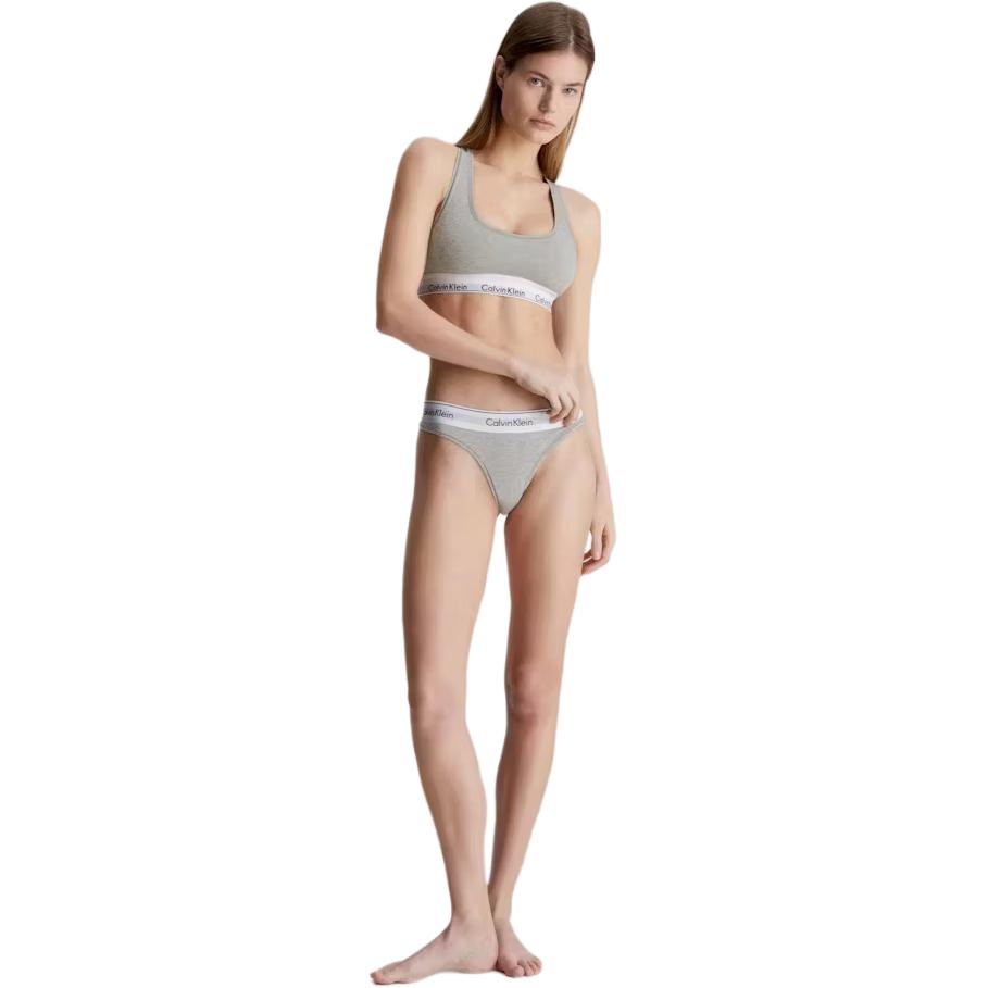 Calvin Klein Comfort Letter Simple Bra Women Underwear Gray F3785-020