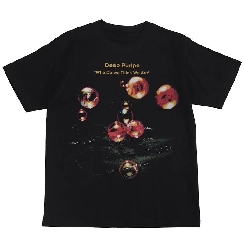 

ZX TEE Темно-фиолетовая футболка с прямой цифровой печатью Темно-фиолетовая рок-группа Американский уличный стрелок Нирвана Ретро футболка с коротким рукавом M