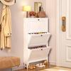 Household Shoe Cabinet, Steel Entrance, Large-capacity Flip-top Shoe Rack, Space-saving, Narrow Storage Organizer