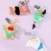 Cute Plush Keychain for Backpack Funny Ugly Doll Keyring Charm Crazy Character Toy for Bags Keys Schoolbags