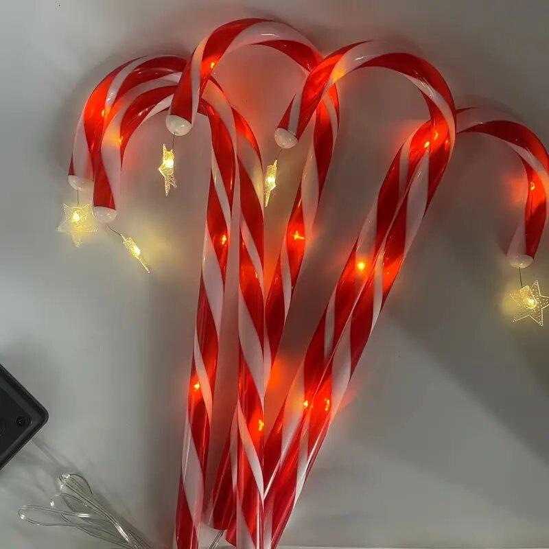 

1 Набор из 5/8 Солнечный Рождественский Садовый Светильник Наружный Водонепроницаемый Конфетный Грунтовый Светильник Рождественская Декоративная Лампа Для Сада Газона Праздничный