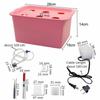 110/220V 6-Holes Static Plant Site Hydroponic Nursery Pot Growing Box Hydroponic Systems Kit Soilless Cultivation Box Indoor