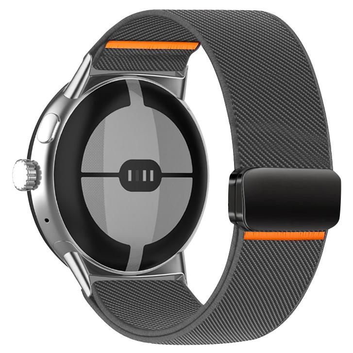 

Нейлоновый магнитный ремешок для Google Pixel Watch 4 3 45мм 41мм Спортивный ремешок для Google Pixel Watch 3 2 1 41/45мм Запасной ремешок for Pixel Watch 41mm темно серый