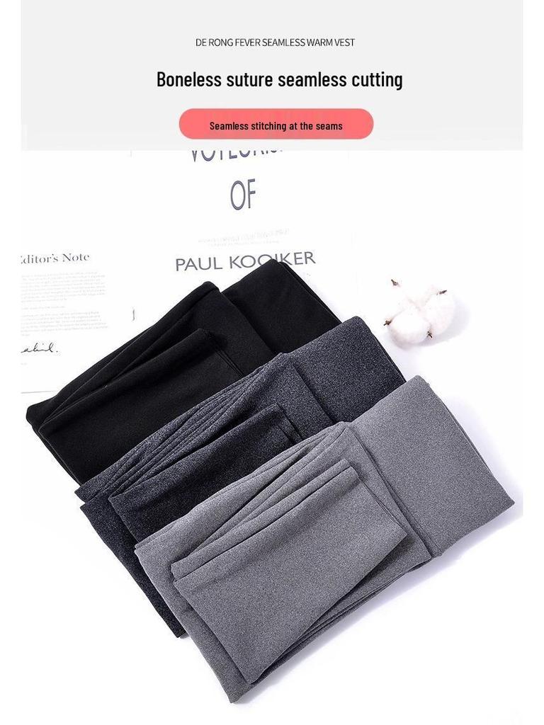 Seamless Women's Fleece Warm Cotton Yoga Pants, Base Layer, Plus & Petite Sizes, for Autumn/Winter.