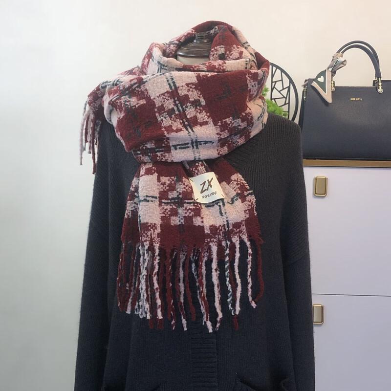 HX Vintage Faux Cashmere Scarf & Shawl