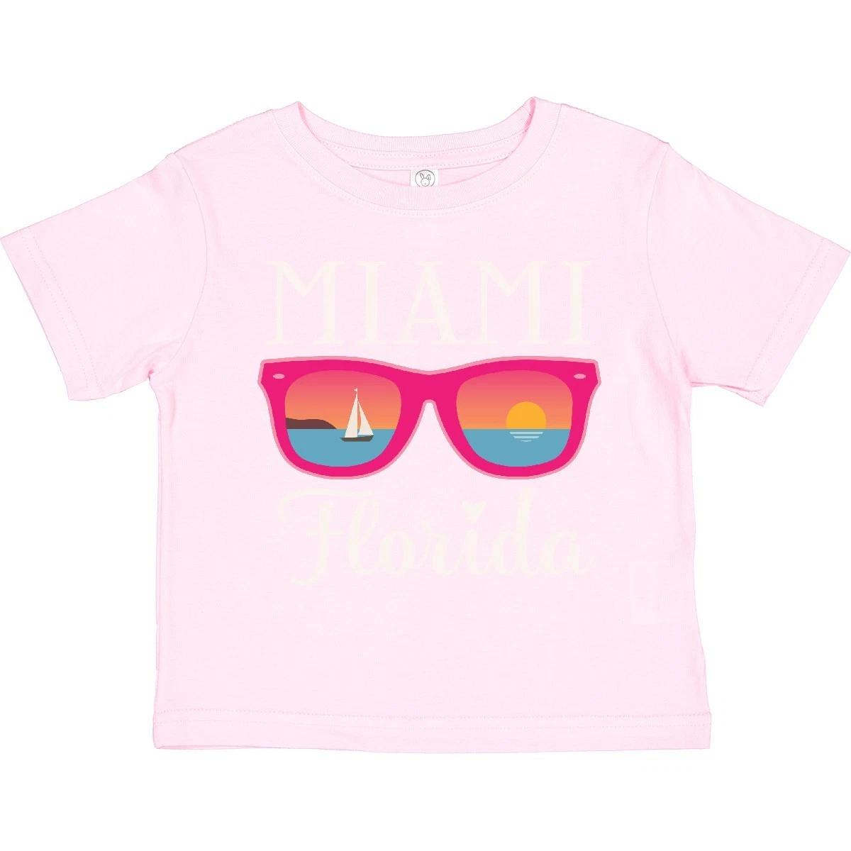 Inktastic Miami Florida Vacation Beach Trip Toddler kids boys T-Shirt Fl Spring Break Kid 110