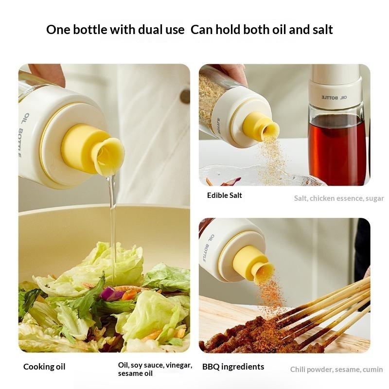 2026 New Household Kitchen Soybean Vinegar Spice Bottle Glass Leakproof Aroma Spice Wine Dedicated Non-Hanging