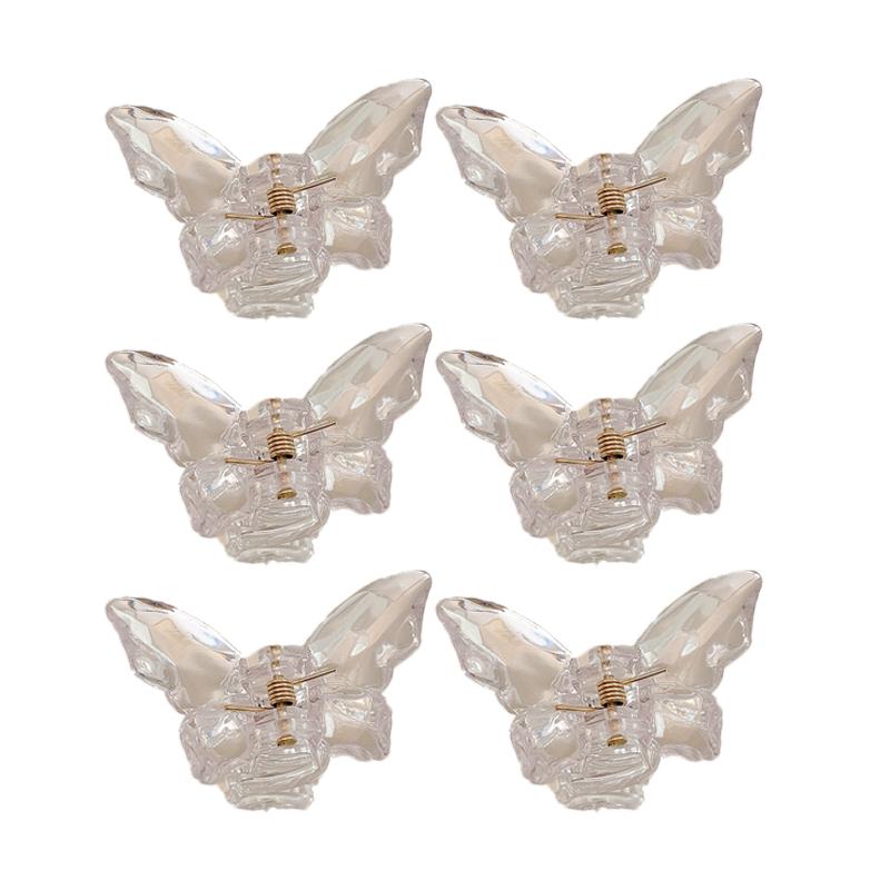 Jelly Colour Butterfly Hair Clip Women Korean Girl Group Fashion Shark Clip Hair Accessories