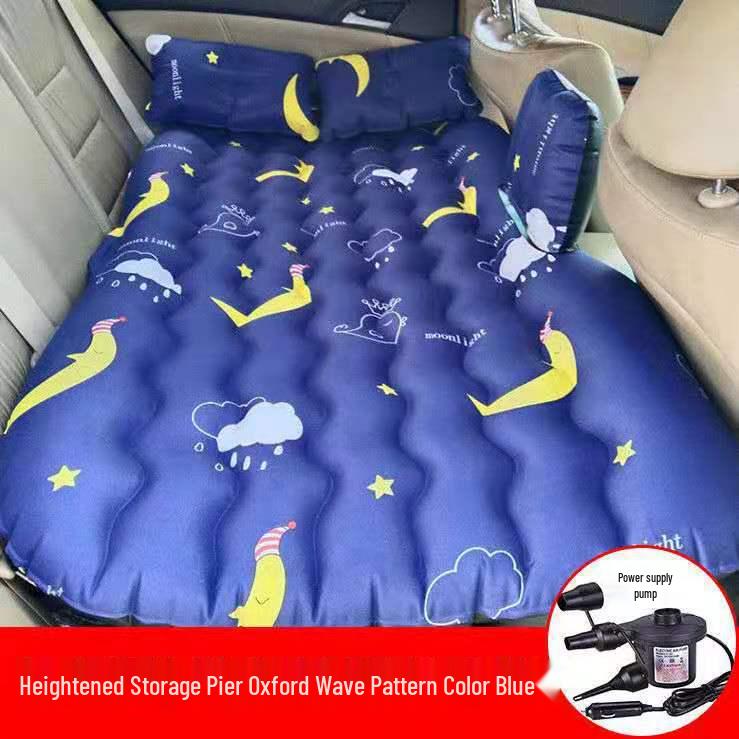 Thickened Car Inflatable Mattress: Foldable Rear Seat Travel Bed for SUVs and Sedans