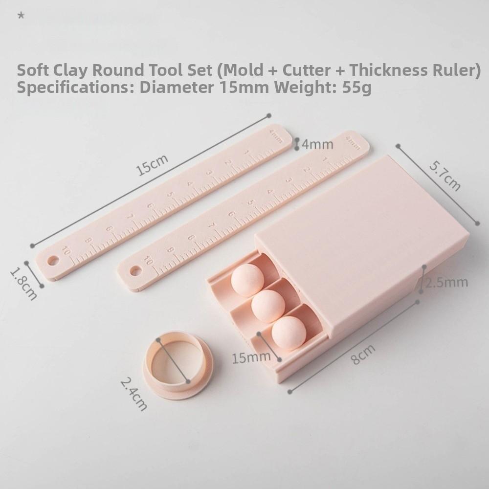 4-20mm Diameter Clay Ball Maker Measuring Ruler Rubbing Strip Clay Ball Rub Mold Mini Clay Ball Rolling Strip Mold DIY Jewelry