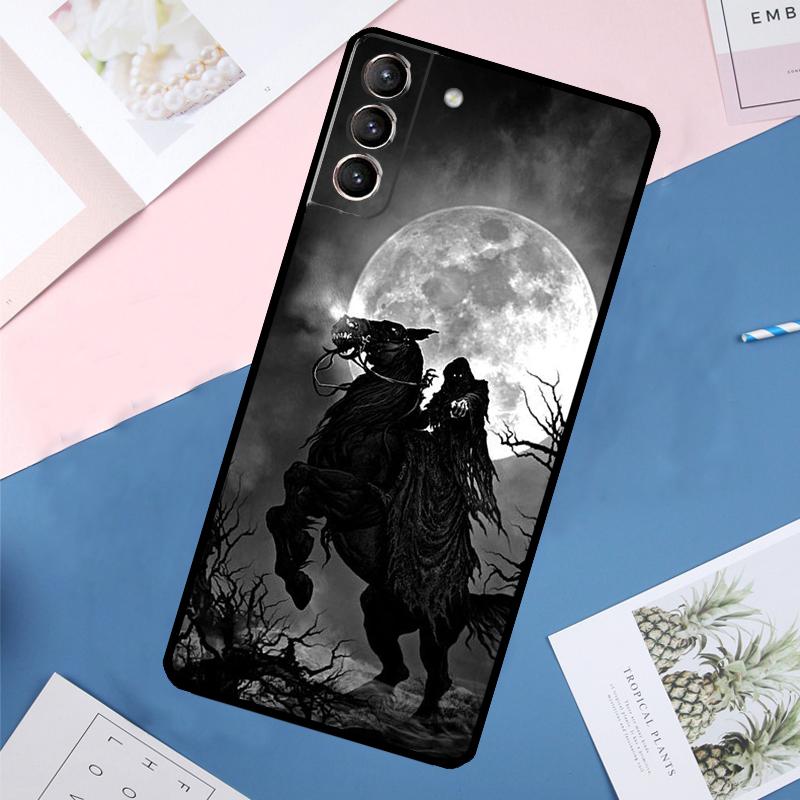 Death Grim Reaper Skull Case For Samsung Galaxy S25 Ultra S24 S23 S22 S21 Ultra S9 S10 Plus S23 FE S25 FE Back Cover