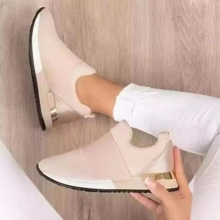 Women's Fashion Mesh Canvas Shoes Breathable Casual Comfortable Flat Soled Driving Walking Zapatos Mujer