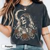 Spooky Bride Comfort Colors Shirt, Skeleton Halloween Shirt, Whimsigoth Gothic Wedding Gift