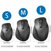 ELECOM Wireless Mouse Quiet Grip M Size 5 Buttons Black M-XGM10DBSBK