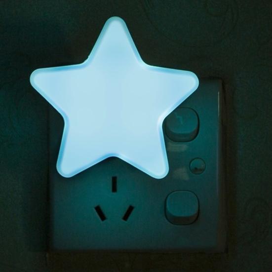EU/US Plug Star LED Night Light Sensor Control Decoration Lampă de dormit pentru bebeluși