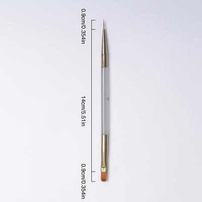Double-headed Nail Art Pen, Wire Drawing Pen, Round Head Construction, Light Therapy Brush, Nail Art Brush,glue Application Tool