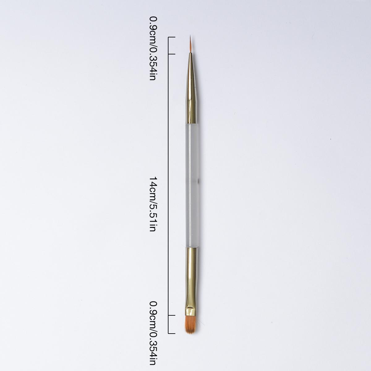 Двусторонний нейл-арт карандаш, ручка для рисования линиями, круглая головка для наращивания, кисть для светотерапии, кисть для нейл-арта, инструмент для нанесения клея