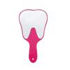 1 Stück Dental-Handspiegel Kunststoff Zahnförmig Mehrfarbig Unzerbrechlich Munduntersuchung Inspektions-Make-up-Spiegel Mundpflege