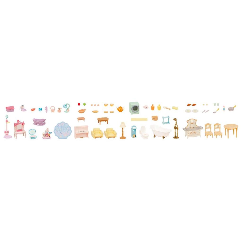 Sylvanian Families Furniture Large House Red Roof Deluxe Set SE-213 ST Mark Certification Ages 3 up Toy Dollhouse EPOCH